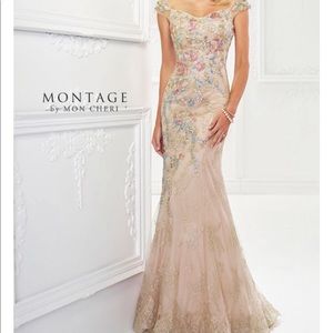 Size 10 light pink montage dress